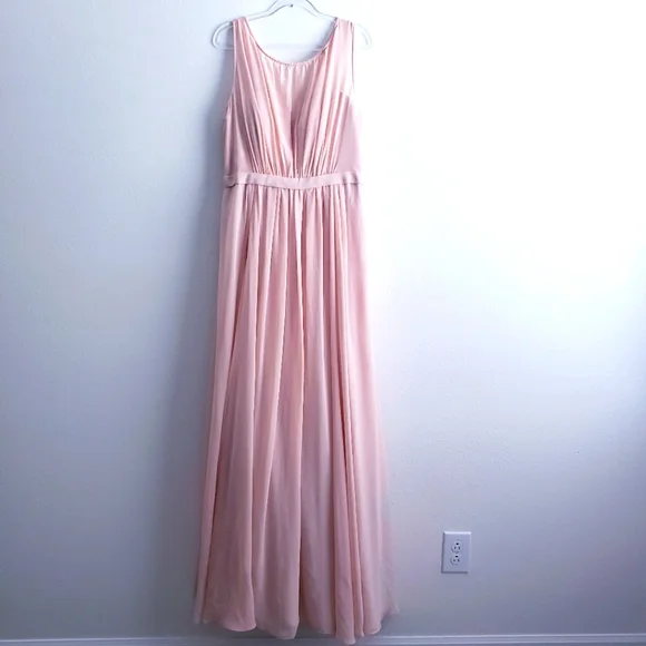 Jenny Yoo Collection Vivienne Wisteria Bridesmaid Blush Pink Sleeveless Dress